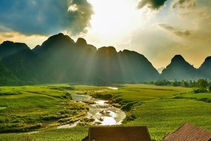 Tan Hoa commune in the central province of Quang Binh is one of the places to record important scenes of the film. (Photo: Oxalis)