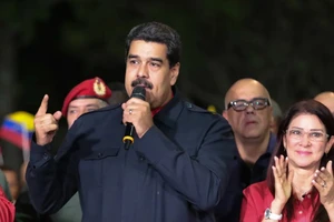  Tổng thống Venezuela N.Maduro tuyên bố sau chiến thắng của các thành viên đảng Xã hội Chủ nghĩa trong cuộc bầu cử thống đốc. Ảnh: EPA