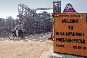 Khu vực biên giới Ấn Độ-Myanmar sẽ có hàng rào trong tương lai. Ảnh: Reuters