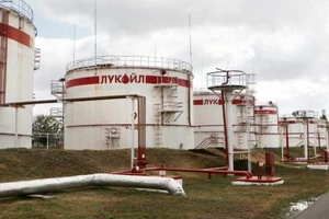 Kho chứa dầu của Lukoil tại Ukraine. Ảnh: NEWS.AZ