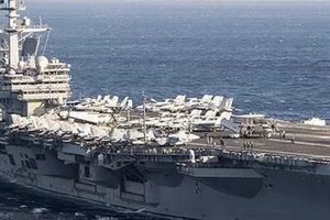 Tàu sân bay USS Theodore Roosevelt. Ảnh: ANADOLU