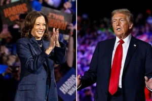 Phó Tổng thống Kamala Harris và cựu Tổng thống Donald Trump so kè nhau trong các cuộc thăm dò. Ảnh: CBS