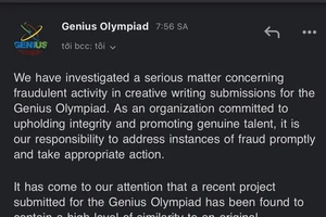 Lùm xùm quanh cuộc thi Genius Olympiad: Ban tổ chức sẽ thu hồi giải thưởng 