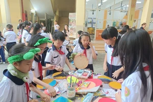 Học sinh tiểu học hào hứng tham gia ngày hội toán học