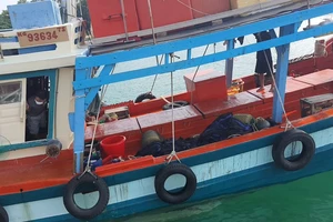 Tạm giữ tàu cá từ vùng biển Campuchia chạy về Việt Nam