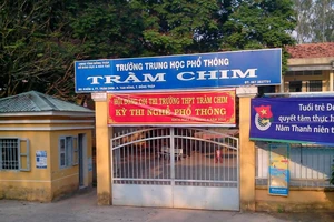 Trường THPT Tràm Chim, nơi thầy L. bị đột quỵ