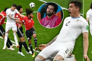 Những khoảnh khắc ấn tượng trong trận Ai Cập-Uruguay.