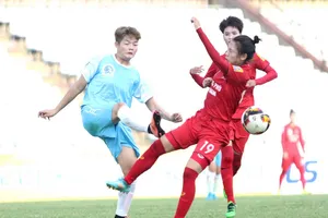 Sơn La không thể tạo bất ngờ trước PP.Hà Nam quá mạnh. Ảnh: Anh Trần