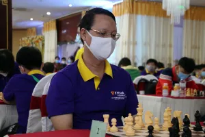 Đại kiện tướng Đào Thiện Hải của TPHCM tại giải năm nay. Ảnh: BTC