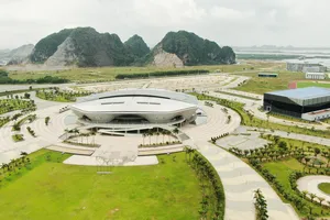 Nhà thi đấu Quảng Ninh sẽ là 1 trong các địa điểm đăng cai SEA Games 31. Ảnh: DŨNG PHƯƠNG