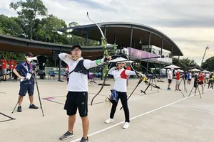 Hai tuyển thủ Phi Vũ và Ánh Nguyệt. Ảnh: T.S