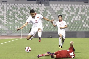 U23 Việt Nam có nhiều cố gắng ở trận gặp U23 UAE