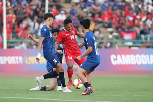 U22 Indonesia khởi đầu SEA Games 32 bằng chiến thắng cách biệt 3-0 trước Philippines. Ảnh: Đ.C