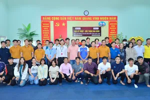 Ngày hội bóng chuyền sinh viên toàn quốc - Thiên Tân Championship 2024 đã tiến hành buổi lễ bốc thăm, chia bảng cho các đội bóng tham dự giải. Ảnh: Quỳnh Mai