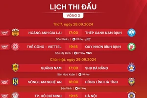 Lịch thi đấu vòng 3 V-League 2024-2025