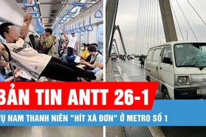 Bản tin ANTT 26-1: Nam thanh niên "hít xà đơn" trên Metro số 1; Bảo kê bán đào tết, thu lợi hàng tỷ đồng 