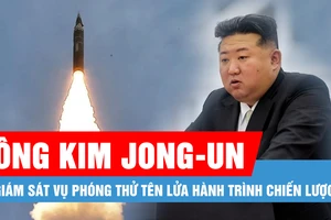 Ông Kim Jong-un giám sát vụ phóng thử tên lửa hành trình chiến lược