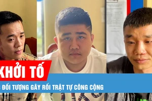 Khởi tố 3 đối tượng gây rối trật tự công cộng