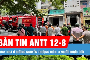 Bản tin ANTT 12-8: TPHCM: Cháy nhà ở đường Nguyễn Thượng Hiền, 3 người được cứu