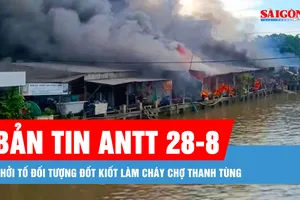 Bản tin ANTT 28-8: Khởi tố đối tượng đốt ki ốt làm cháy chợ Thanh Tùng