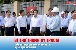 Podcast bản tin tối 23-9: Bí thư Thành ủy TPHCM khảo sát thực địa, tháo gỡ khó khăn dự án Rạch Xuyên Tâm