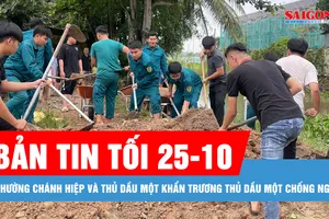 Bản tin tối 25-10: Phường Chánh Hiệp và Thủ Dầu Một khẩn trương đắp bờ bao chống ngập