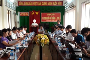 Cuộc họp giao ban báo chí tháng 8-2018