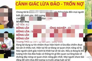 Thông tin "khủng bố" giáo viên bị đăng trên mạng