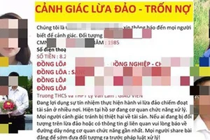 Thông tin "khủng bố" giáo viên Trường THCS và THPT Lý Văn Lâm bị đăng trên mạng