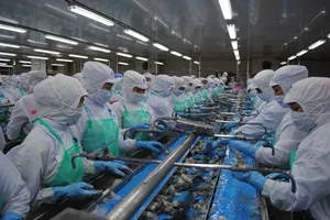 Chế biến thủy sản xuất khẩu. Ảnh minh họa
