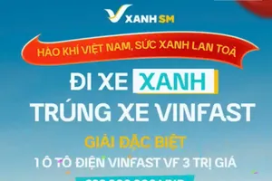 22 phiên quay số của chương trình “Hào khí Việt Nam – Sức Xanh lan tỏa” sẽ được phát trực tiếp trên fanpage Xanh SM