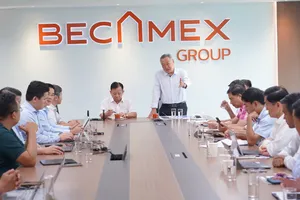 Ông Phạm Quốc Bảo, Chủ tịch HĐTV EVNHCMC tại buổi làm việc với Tập đoàn Becamex