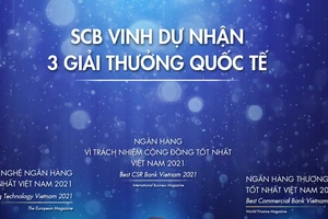 SCB nhận 3 giải thưởng quốc tế