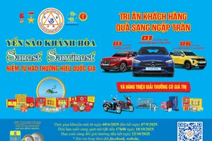 Yến sào Khánh Hòa tri ân khách hàng: Cơ hội vàng trúng quà 100 tỷ đồng!