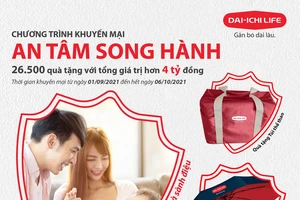 Khách hàng có cơ hội nhận quà sành điệu khi tham gia sản phẩm "An Tâm Song Hành" của Dai-ichi Life