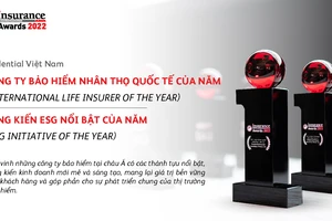 Prudential Việt Nam giành giải thưởng kép tại Insurance Asia Awards 2022