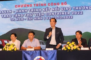 Ban tổ chức thông tin về Hành trình Caravan - Trao tặng thư viện Container đến trẻ vùng biên giới tỉnh Tây Ninh