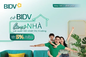 Vay mua nhà lãi suất từ 5%/năm tại BIDV