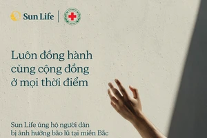 Sun Life Việt Nam đóng góp 1,8 tỷ đồng hỗ trợ người dân vượt qua bão Yagi và lũ lụt miền Bắc