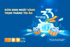 Sacombank tri ân khách hàng mừng sinh nhật 33 năm thành lập