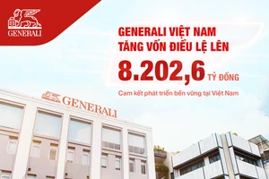 Cam kết phát triển bền vững, Generali Việt Nam tăng vốn điều lệ lên 8.202,6 tỷ đồng