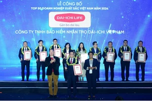 Dai-ichi Life Việt Nam 9 năm liên tiếp nhận danh hiệu “Top 500 Doanh nghiệp lớn nhất Việt Nam”