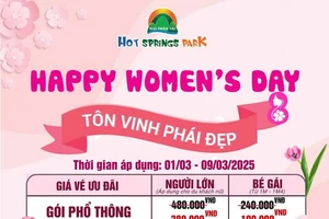 Khu du lịch Núi Thần Tài tung đặc quyền tặng phái đẹp ngày 8-3