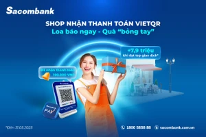 Sacombank ra mắt loa thanh toán đồng hành kinh doanh cùng khách hàng