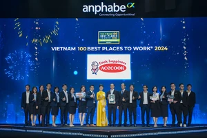 Acecook Việt Nam được vinh danh ở vị trí thứ 7 toàn thị trường trong bảng xếp hạng 100 nơi làm việc tốt nhất Việt Nam 2024