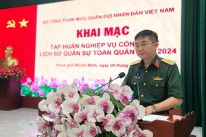 Tập huấn nghiệp vụ công tác lịch sử quân sự toàn quân năm 2024