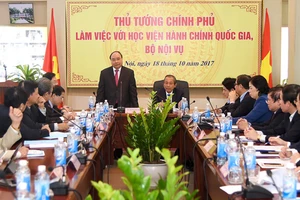 Thủ tướng làm việc tại Học viện