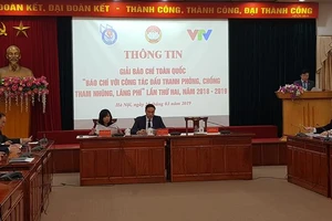 Họp báo công bố giải báo chí về PCTN