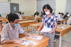 Thí sinh dự Kỳ thi tốt nghiệp THPT 2021. Ảnh: QUANG PHÚC