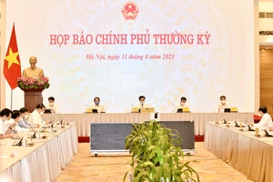 Họp báo Chính phủ tối 11-8